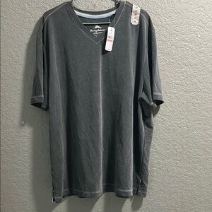 Tommy Bahama Charcoal V-Neck Shirt